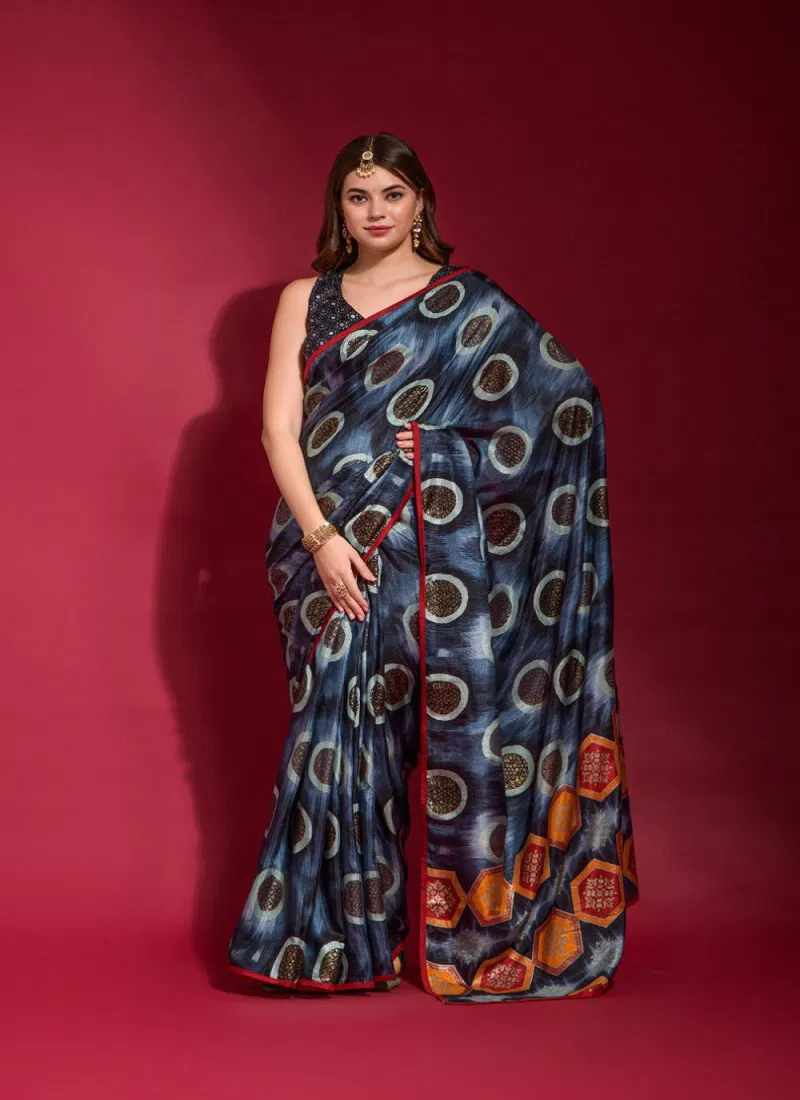 Jf 269 71 Festive Wear Printed Silk Saree Collection